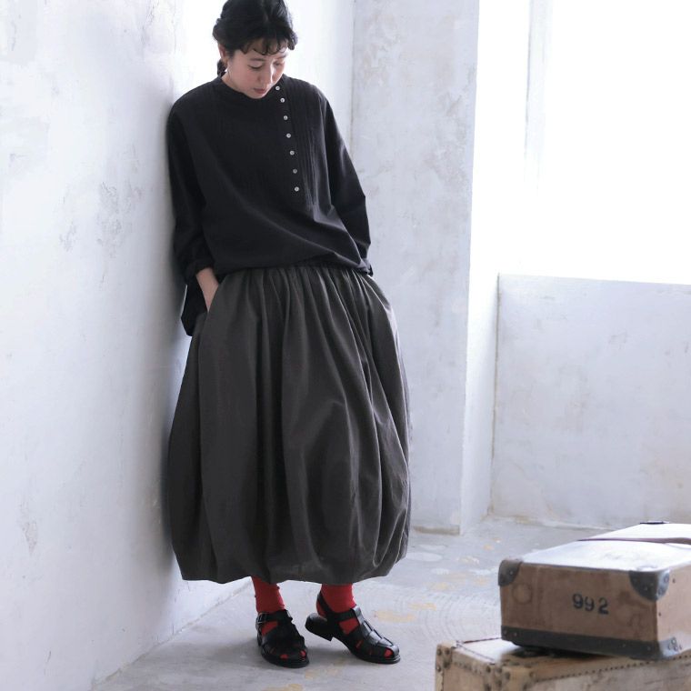 人気♡最高級♡Lサイズ♡美品♡Rene ルネ べロア バルーンスカート ブラック 美品》ルネ スカート