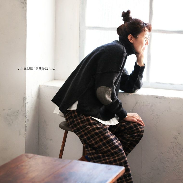 ずっとかわいい、肘パッチのタートル | soulberry