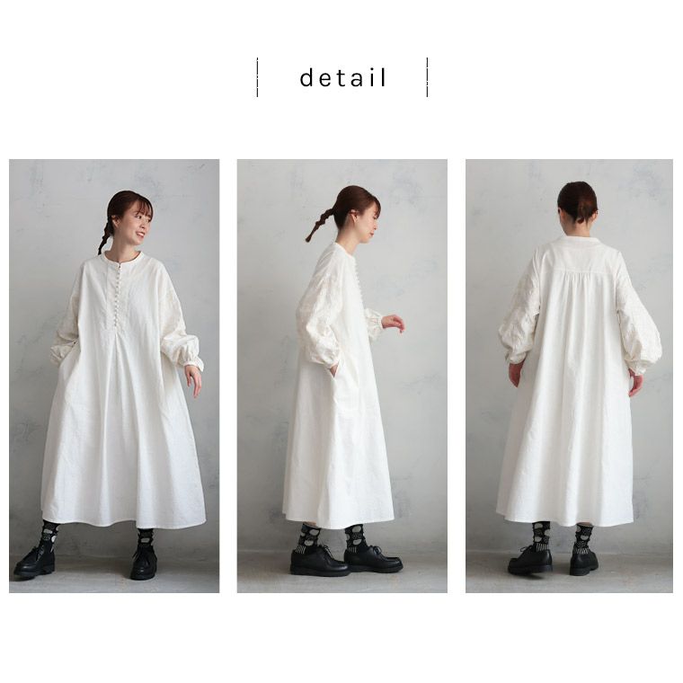 一部予約/5月下旬より順次出荷】はちみつ堂味わい刺繍ワンピ―ス 一部予約/5月下旬より順次出荷】はちみつ堂味わい刺繍ワンピ―ス