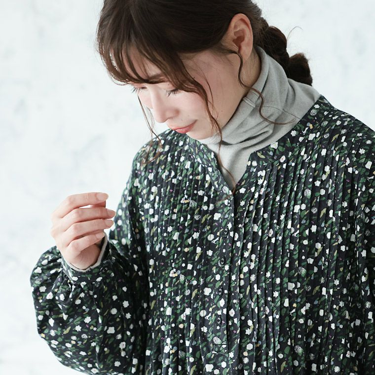 ふくろうと月ゆきわり草のワンピース | soulberry